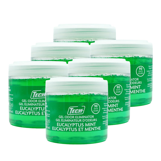 TECH Gel Odor Eliminator Eucalyptus Mint - Éliminateur d’odeurs en gel TECH Eucalyptus et menthe