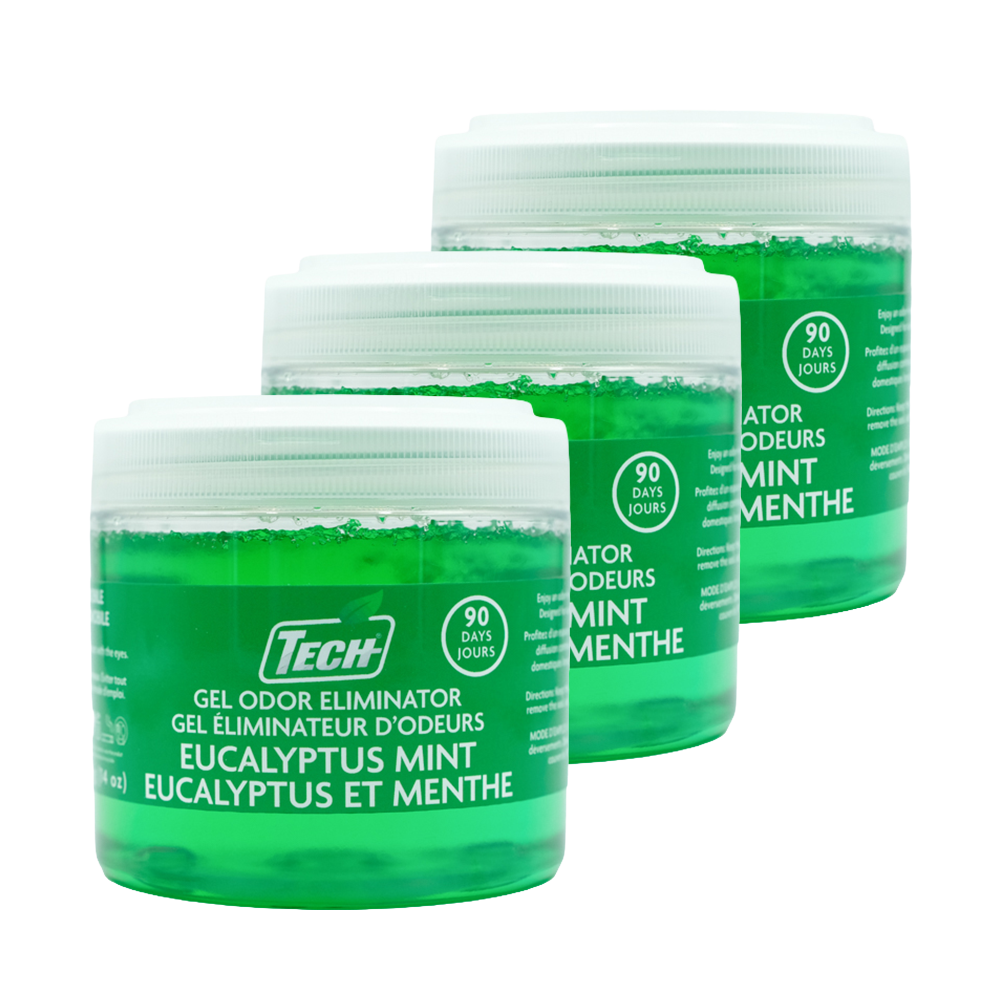 TECH Gel Odor Eliminator Eucalyptus Mint - Éliminateur d’odeurs en gel TECH Eucalyptus et menthe