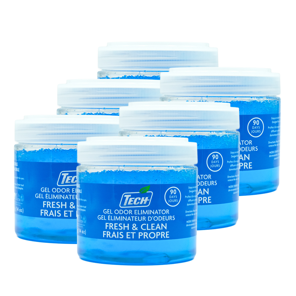 TECH Gel Odor Eliminator Fresh & Clean – Éliminateur d'odeurs en gel TECH Fraîcheur & Propreté