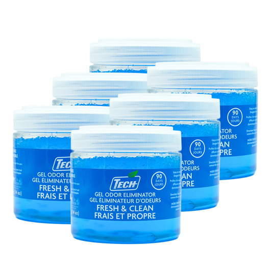 TECH Gel Odor Eliminator Fresh & Clean – Éliminateur d'odeurs en gel TECH Fraîcheur & Propreté