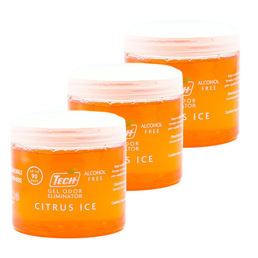 TECH Gel Odor Eliminator Citrus Ice  3 pk