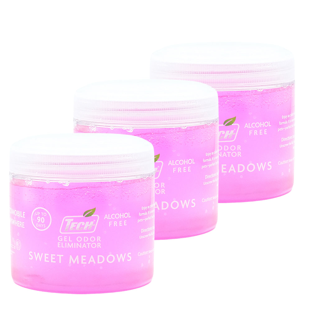 TECH Gel Odor Eliminator Sweet Meadows 3 pk