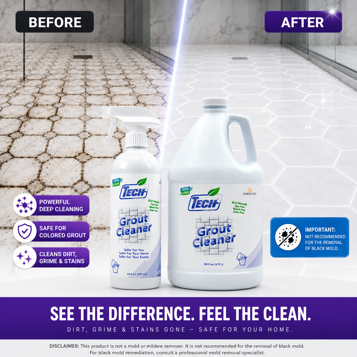 TECH Grout Cleaner Before-After Graphic